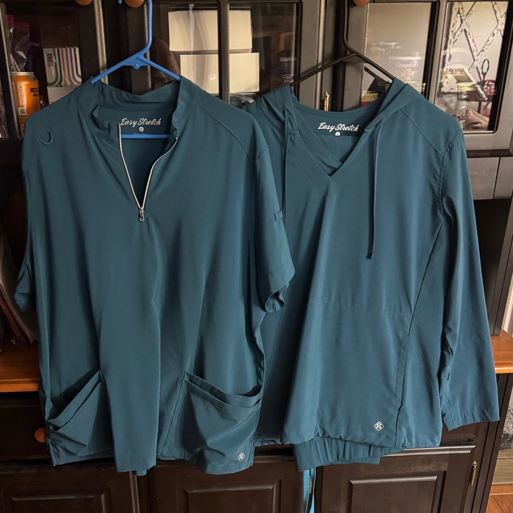 Easy Stretch Women's Teal Scrub Tops